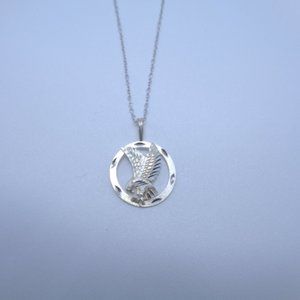 Silver 925 ,18in necklace with silver pedant